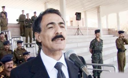 المصري يلقي كلمته أمام الدفع الجديدة أمس